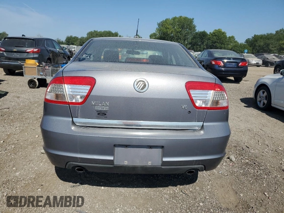 2007 Mercury Milan Premier with VIN 3MEHM08117R653885, listed as a Copart auction lot 68478554 with 121,558 mi miles and Salvage Title. Bid and sale history available at carsss.com. Image 6.
