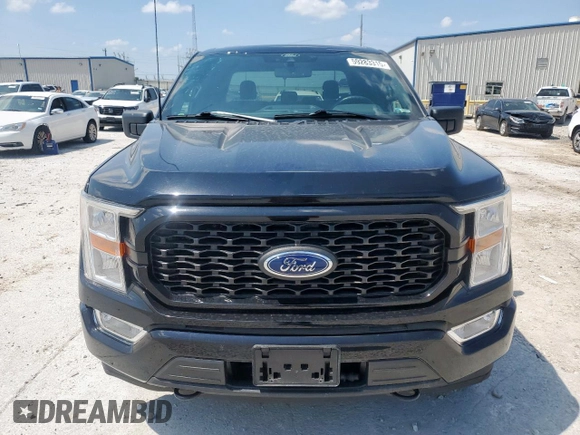 2021 Ford F-150 XL with VIN 1FTEW1EP9MFB94496, listed as a Copart auction lot 59283315 with 30,753 mi miles and Salvage title. Bid and sale history available at DreamBid. Image 5.