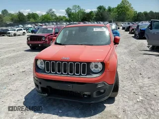 2017 Jeep Renegade Latitude with VIN ZACCJABBXHPF77140, listed as a Copart auction lot 54737895 with 157,373 mi miles and Salvage title. Bid and sale history available at DreamBid. Image 14.