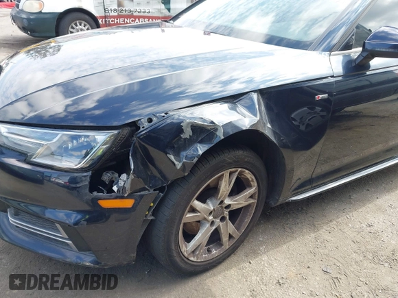 2018 Audi A4 Premium with VIN WAUKMAF42JA146373, listed as a IAAI auction lot 41276588 with 107,063 mi miles. Bid and sale history available at carsss.com. Image 6.