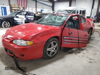 2004 Chevrolet Monte Carlo SS Supercharged with VIN 2G1WZ121849329254, listed as a Copart auction lot 44712075 with 19,307 mi miles and Salvage Title. Bid and sale history available at carsss.com. Image 1.
