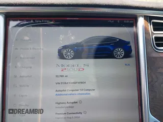 2016 Tesla Model S 90D with VIN 5YJSA1E48GF161604, listed as a IAAI auction lot 39977345 with 32,789 mi miles and . Bid and sale history available at DreamBid. Image 15.