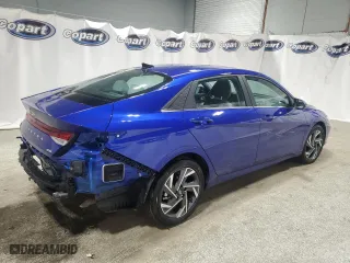 2025 Hyundai Elantra Hybrid Limited with VIN KMHLN4DJ7SU122144, listed as a Copart auction lot 49509855 with 8,063 mi miles and Clean Title. Bid and sale history available at carsss.com. Image 3.