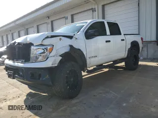2017 Nissan Titan SV with VIN 1N6AA1EJXHN557468, listed as a Copart auction lot 46920985 with 103,284 mi miles and Salvage Title. Bid and sale history available at DreamBid. Image 1.