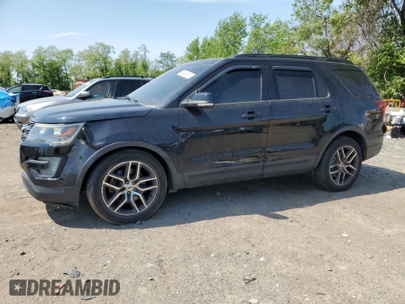 2017 Ford Explorer Sport with VIN 1FM5K8GT4HGB28223, listed as a Copart auction lot 54969555 with 122,082 mi miles and Clean Title. Bid and sale history available at DreamBid. Image 1.