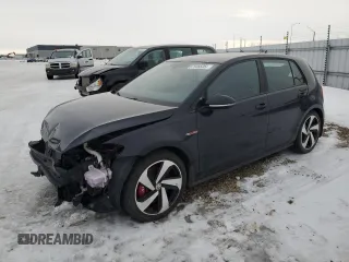 2020 Volkswagen Golf GTI S with VIN 3VW5T7AU5LM004728, listed as a Copart auction lot 87505535 with 63,284 mi miles and Salvage Title. Bid and sale history available at carsss.com. Image 1.