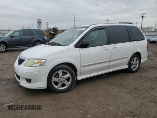 2003 Mazda MPV LX with VIN JM3LW28J030367920, listed as a Copart auction lot 86122524 with 190,138 mi miles and Salvage Title. Bid and sale history available at carsss.com. Image 1.