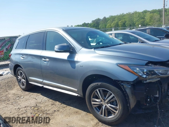 2019 Infiniti QX60 Luxe with VIN 5N1DL0MM7KC567051, listed as a IAAI auction lot 42065874 with 112,379 mi miles and . Bid and sale history available at DreamBid. Image 13.