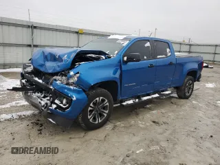 2021 Chevrolet Colorado 4WD Z71 z VIN 1GCGTDEN4M1258409, wystawiony jako Copart lot #44793445 z przebiegiem 78 578 mil mil oraz Szkoda całkowita • Salvage title. Historia ofert i sprzedaży dostępna na DreamBid. Obrazek 1.