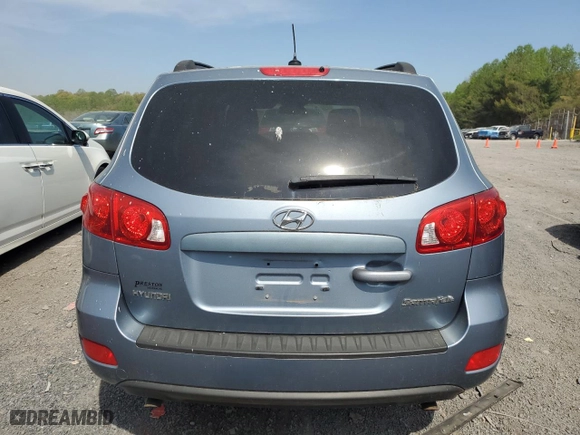 2009 Hyundai Santa Fe GLS with VIN 5NMSG13D59H252025, listed as a Copart auction lot 54537055 with 197,211 mi miles and Clean Title. Bid and sale history available at carsss.com. Image 6.