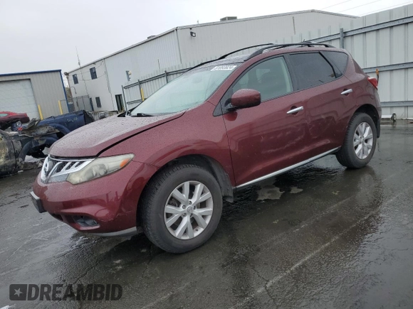 2011 Nissan Murano S with VIN JN8AZ1MU4BW066598, listed as a Copart auction lot 81093824 with 290,174 mi miles and Salvage Title. Bid and sale history available at carsss.com. Image 1.