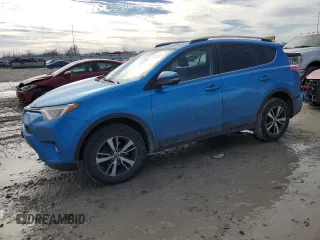 2018 Toyota RAV4 XLE with VIN 2T3RFREV9JW792712, listed as a Copart auction lot 47986765 with 78,001 mi miles and Salvage Title. Bid and sale history available at carsss.com. Image 1.