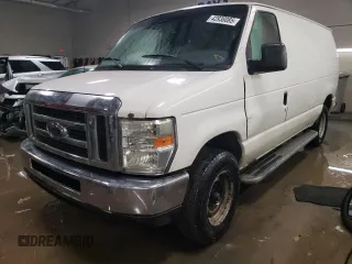 2008 Ford Econoline Cargo Commercial with VIN 1FTNE24W28DA88751, listed as a Copart auction lot 42938085 with 234,429 mi miles and Salvage Title. Bid and sale history available at DreamBid. Image 1.