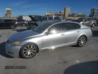 2006 Lexus GS 430 with VIN JTHBN96S365009518, listed as a Copart auction lot 49487055 with 201,997 mi miles and Salvage Title. Bid and sale history available at DreamBid. Image 1.