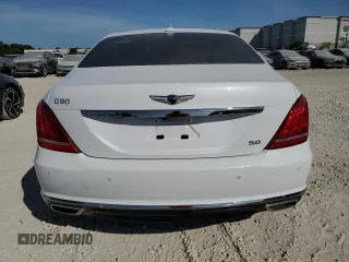 2019 Genesis G90 z VIN KMTF54JH1KU054539, wystawiony jako Copart lot #81937834 z przebiegiem 27 024 mil mil oraz Nie do naprawy • Non repairable. Historia ofert i sprzedaży dostępna na DreamBid. Obrazek 6.