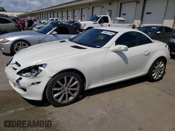 2007 Mercedes-Benz SLK-Class 3.0L with VIN WDBWK54F17F134263, listed as a Copart auction lot 63524744 with 64,006 mi miles and Non Repairable. Bid and sale history available at carsss.com. Image 1.