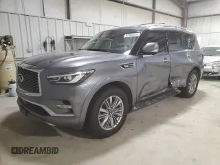 2018 Infiniti QX80 with VIN JN8AZ2NFXJ9660597, listed as a Copart auction lot 82406954 with 119,848 mi miles and Salvage Title. Bid and sale history available at carsss.com. Image 1.