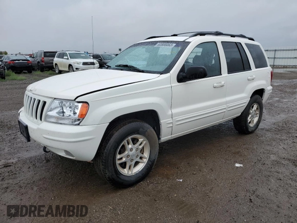 1999 Jeep Grand Cherokee Limited with VIN 1J4GW68N8XC707284, listed as a Copart auction lot 75548953 with 153,154 mi miles and Clean Title. Bid and sale history available at carsss.com. Image 1.