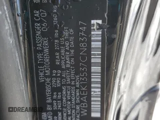 2007 BMW 6 Series 650i with VIN WBAEK13537CN83747, listed as a Copart auction lot 43989075 with 122,865 mi miles and Salvage Title. Bid and sale history available at carsss.com. Image 14.