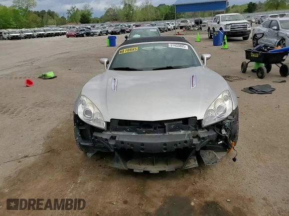 2008 Saturn Sky with VIN 1G8MC35B28Y118076, listed as a Copart auction lot 51433805 with 75,537 mi miles and Salvage Title. Bid and sale history available at carsss.com. Image 10.