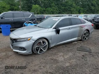 2021 Honda Accord Sport with VIN 1HGCV2F37MA011736, listed as a Copart auction lot 45383575 with Not provided miles and Salvage title. Bid and sale history available at DreamBid. Image 1.