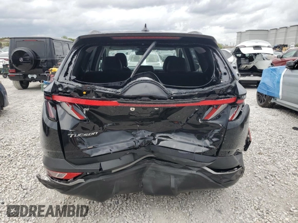 2024 Hyundai Tucson SEL with VIN 5NMJF3DE1RH407591, listed as a Copart auction lot 48500515 with 5,701 mi miles and Salvage Title. Bid and sale history available at carsss.com. Image 6.