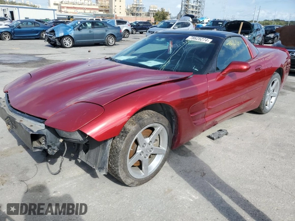2004 Chevrolet Corvette with VIN 1G1YY22G645114930, listed as a Copart auction lot 78625274 with 0 mi miles and Salvage Title. Bid and sale history available at carsss.com. Image 1.