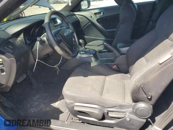 2012 Hyundai Genesis Coupe Premium with VIN KMHHT6KD0CU068823, listed as a Copart auction lot 55527415 with 148,257 mi miles and Clean title. Bid and sale history available at DreamBid. Image 7.