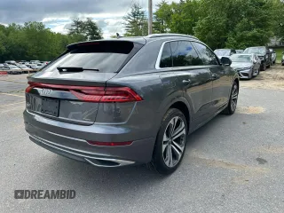 2019 Audi Q8 Premium Plus z VIN WA1BVAF15KD012411, wystawiony jako Copart lot #57753065 z przebiegiem 79 676 mil mil oraz Czysty tytuł • Clean title. Historia ofert i sprzedaży dostępna na DreamBid. Obrazek 3.