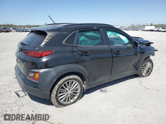 2021 Hyundai Kona SEL with VIN KM8K22AA7MU602863, listed as a Copart auction lot 52329685 with 83,551 mi miles and Salvage Title. Bid and sale history available at carsss.com. Image 3.