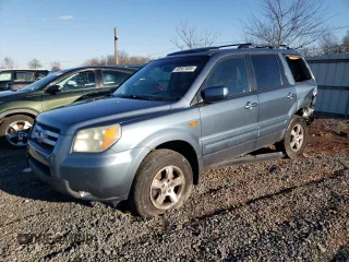 2006 Honda Pilot EX-L with VIN 2HKYF18636H521015, listed as a Copart auction lot 45507605 with 196,427 mi miles and Salvage Title. Bid and sale history available at DreamBid. Image 1.