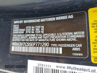 2014 BMW 4 Series 428i with VIN WBA3V7C55EP771290, listed as a Copart auction lot 71844444 with 83,710 mi miles and Salvage Title. Bid and sale history available at DreamBid. Image 13.