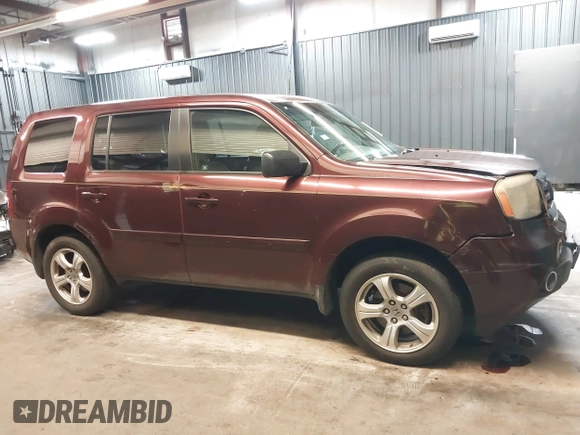 2012 Honda Pilot EX-L with VIN 5FNYF4H55CB018315, listed as a IAAI auction lot 42051230 with 121,702 mi miles and . Bid and sale history available at DreamBid. Image 13.