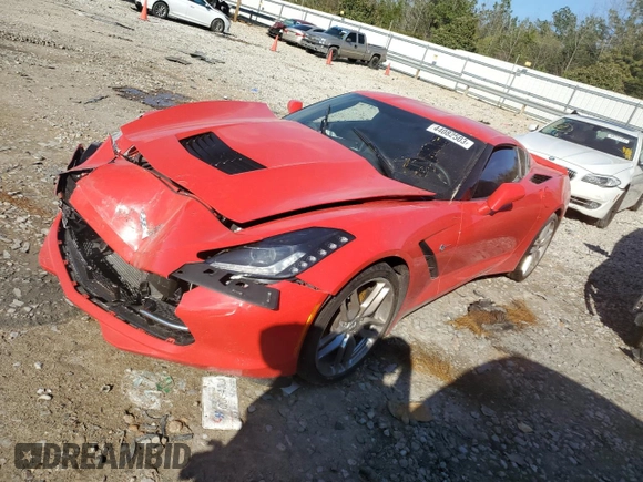 2016 Chevrolet Corvette Z51 2LT with VIN 1G1YK2D73G5107713, listed as a Copart auction lot 44082503 with 0 mi miles. Bid and sale history available at carsss.com. Image 1.
