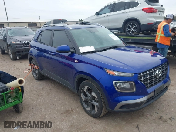 2021 Hyundai Venue Denim with VIN KMHRC8A35MU103768, listed as a IAAI auction lot 41363547 with 66,618 mi miles and . Bid and sale history available at DreamBid. Image 1.