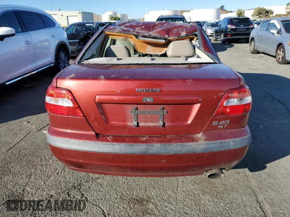 2002 Volvo S40 with VIN YV1VS29562F844659, listed as a Copart auction lot 80994624 with 139,402 mi miles and Salvage Title. Bid and sale history available at carsss.com. Image 6.