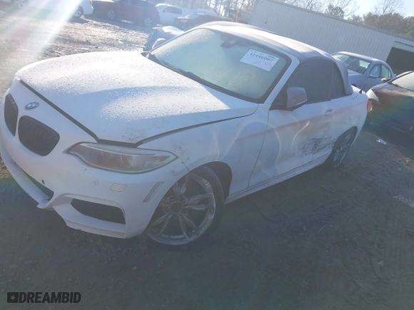2015 BMW 2 Series M235i with VIN WBA1M1C5XFV393732, listed as a IAAI auction lot 41446007 with 187,781 mi miles. Bid and sale history available at carsss.com. Image 17.