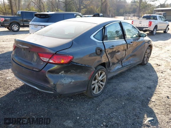 2015 Chrysler 200 Limited with VIN 1C3CCCAB2FN754071, listed as a IAAI auction lot 41686277 with 166,890 mi miles and . Bid and sale history available at carsss.com. Image 4.