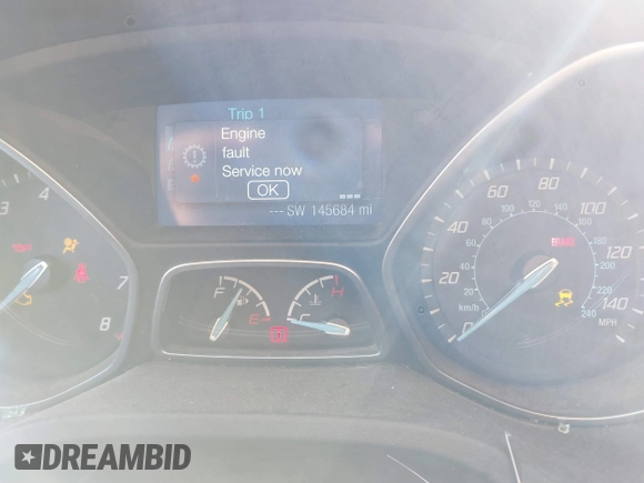 2013 Ford Focus S with VIN 1FADP3E23DL288244, listed as a IAAI auction lot 41777824 with 145,684 mi miles. Bid and sale history available at carsss.com. Image 7.