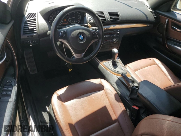 2012 BMW 1 Series 128i with VIN WBAUN1C50CVR00384, listed as a Copart auction lot 53232185 with 79,189 mi miles and Salvage title. Bid and sale history available at DreamBid. Image 8.