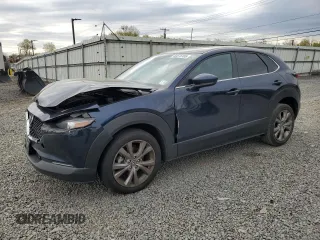 2020 Mazda CX-30 Select Package with VIN 3MVDMBCL2LM119689, listed as a Copart auction lot 53576185 with 123,605 mi miles and Salvage Title. Bid and sale history available at carsss.com. Image 1.