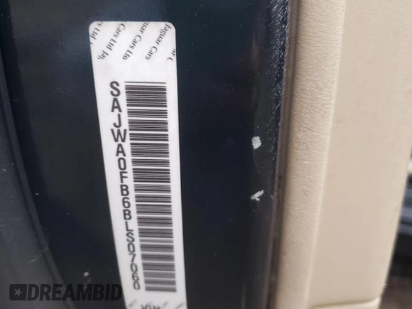2011 Jaguar XF with VIN SAJWA0FB6BLS07060, listed as a Copart auction lot 52625035 with Not Provided miles and Salvage Title. Bid and sale history available at DreamBid. Image 14.