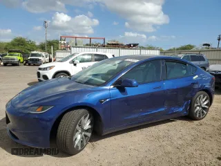 2024 Tesla Model 3 with VIN 5YJ3E1EA4RF798460, listed as a Copart auction lot 88345085 with 3,655 mi miles and Salvage Title. Bid and sale history available at carsss.com. Image 1.