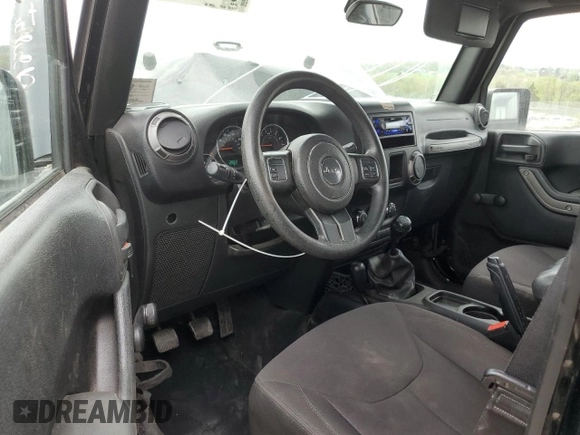 2015 Jeep Wrangler Unlimited Willys Wheeler with VIN 1C4BJWDG3FL601197, listed as a Copart auction lot 53832465 with 216,141 mi miles and Salvage Title. Bid and sale history available at DreamBid. Image 8.