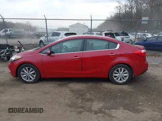2014 Kia Forte EX with VIN KNAFX4A80E5052317, listed as a IAAI auction lot 41666942 with 65,263 mi miles. Bid and sale history available at carsss.com. Image 14.