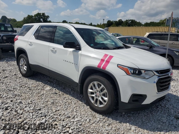 2019 Chevrolet Traverse LS with VIN 1GNERFKW9KJ281400, listed as a Copart auction lot 69558904 with 40,198 mi miles and Salvage Title. Bid and sale history available at carsss.com. Image 4.