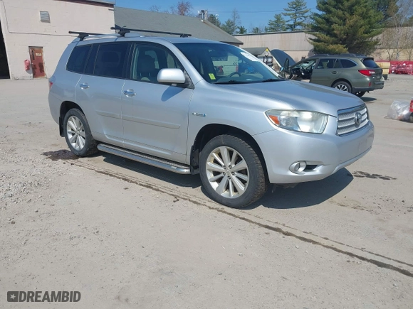2009 Toyota Highlander Hybrid Limited with VIN JTEEW44A392029925, listed as a IAAI auction lot 42119461 with 183,119 mi miles. Bid and sale history available at carsss.com. Image 1.