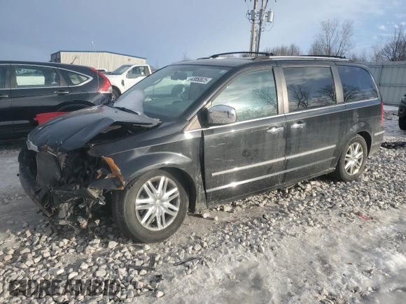2010 Chrysler Town & Country Limited with VIN 2A4RR7DX2AR387410, listed as a Copart auction lot 43850825 with 174,436 mi miles and Clean Title. Bid and sale history available at carsss.com. Image 1.