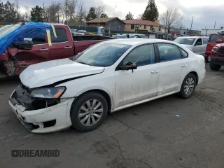 2012 Volkswagen Passat S w/Appearance with VIN 1VWAH7A31CC039260, listed as a Copart auction lot 47003745 with 91,441 mi miles and Salvage Title. Bid and sale history available at carsss.com. Image 1.