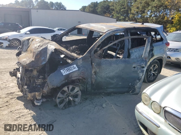 2017 Toyota Highlander with VIN NOVIN77499314, listed as a Copart auction lot 43692465 with Not provided miles and Non repairable. Bid and sale history available at DreamBid. Image 1.